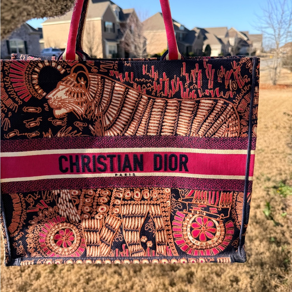 Dior Women's Tote Bag - Blue and Pink